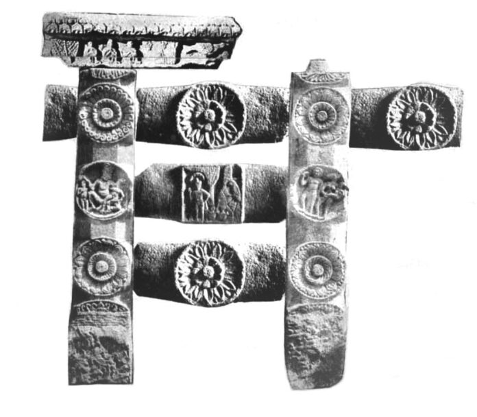 Pataliputra_Buddhist_railing_with_coping_stone Pataliputra Buddhist railing with coping stone