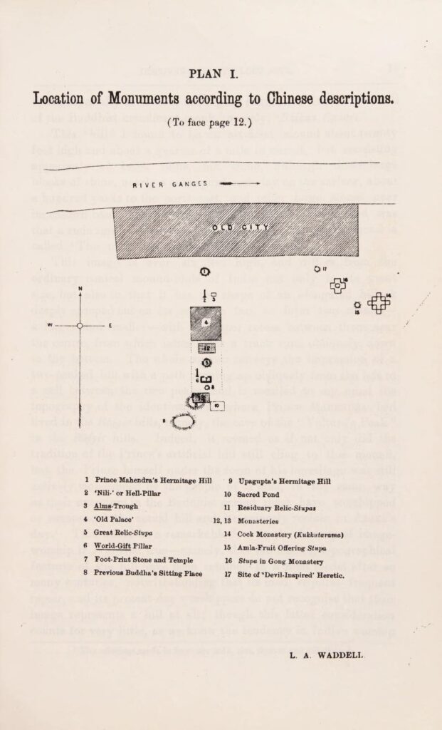 Location of Monuments according to Chinese descriptions.